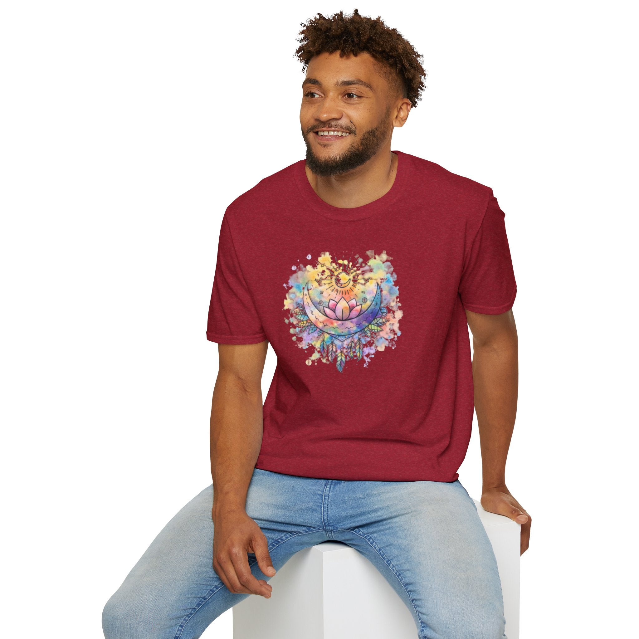 Lotus Dreamcatcher Watercolor T-Shirt — Sun & Feather Spiritual Tee