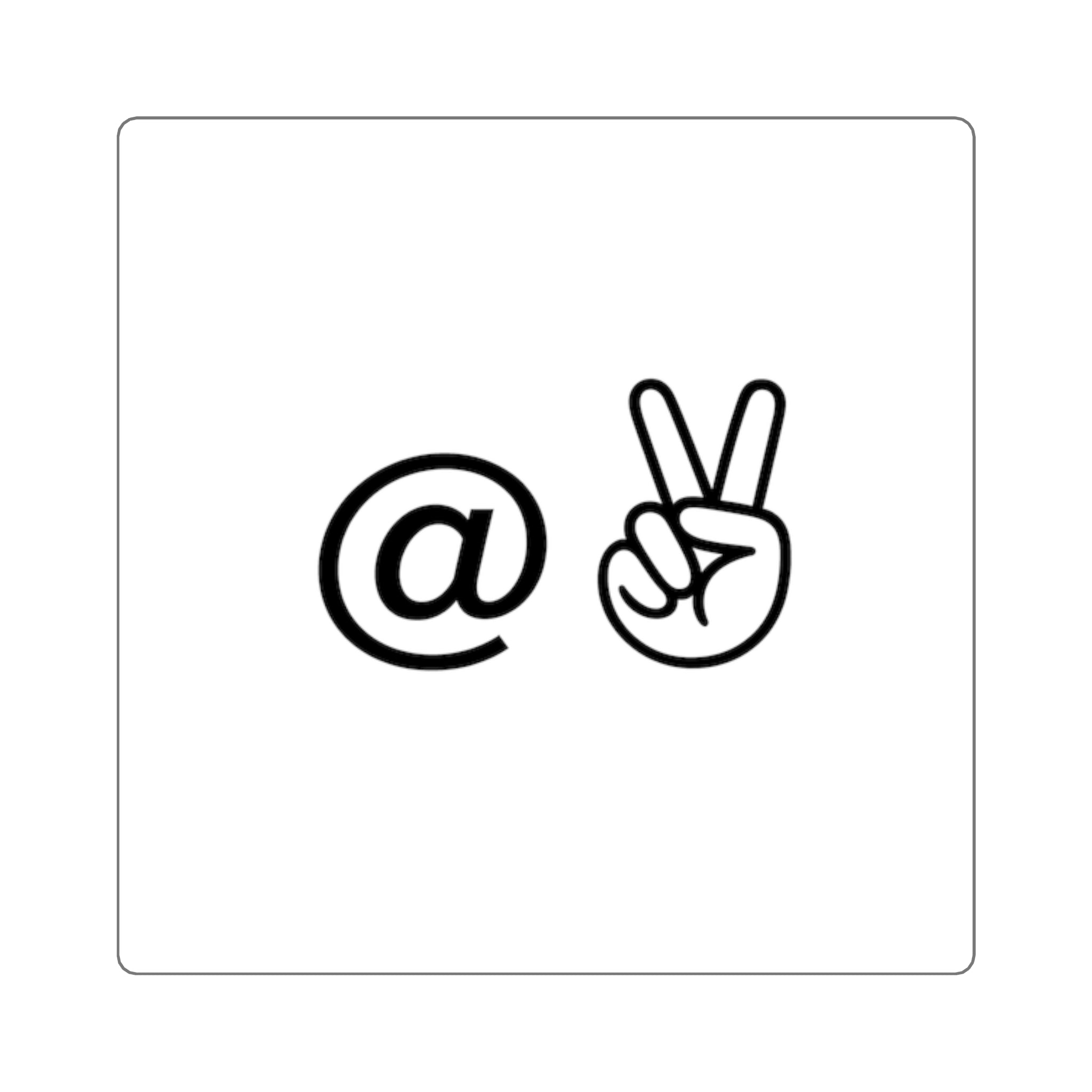 At Peace Sticker | Square sticker