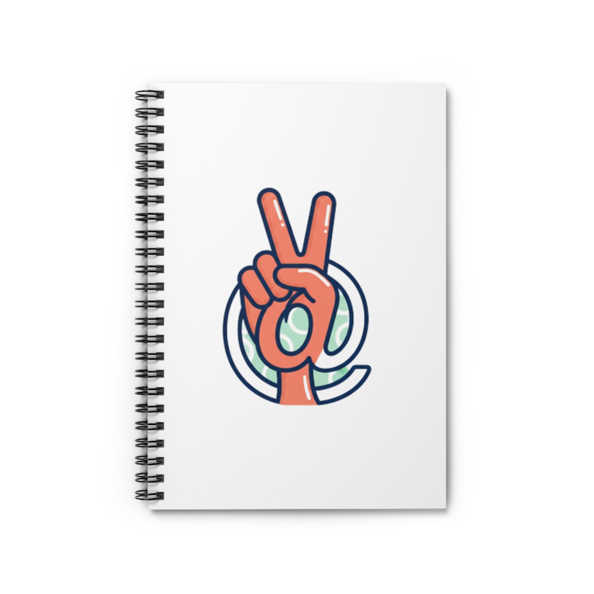 At Peace Spiral Notebook — Retro