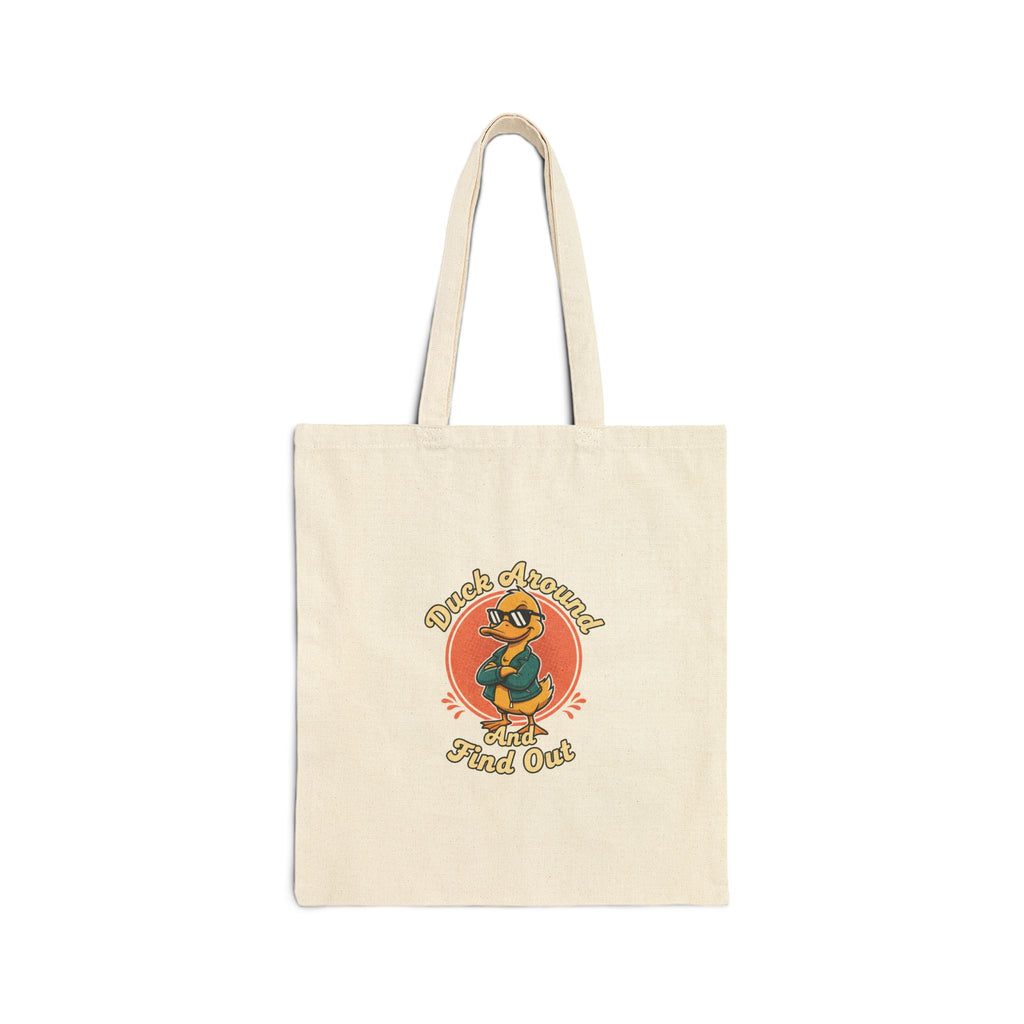 'Duck Around' Canvas Tote Bag
