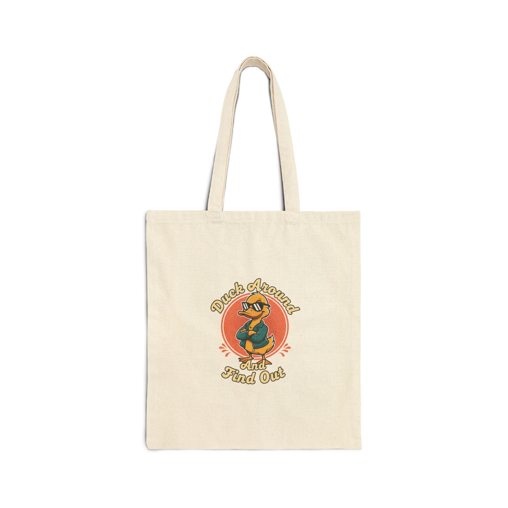 'Duck Around' Canvas Tote Bag