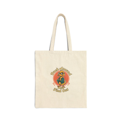 'Duck Around' Canvas Tote Bag