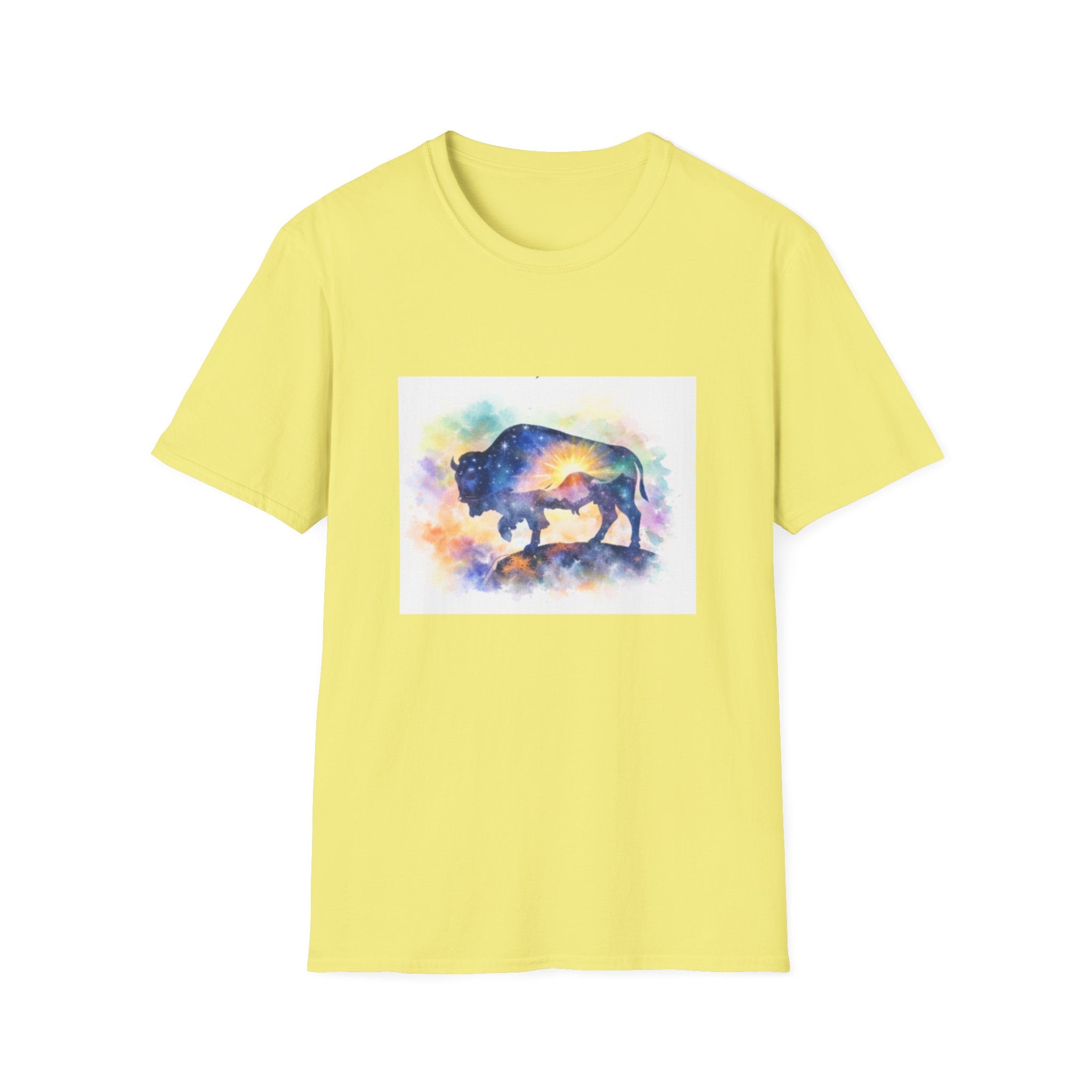 Colorful Watercolor Bison T-Shirt
