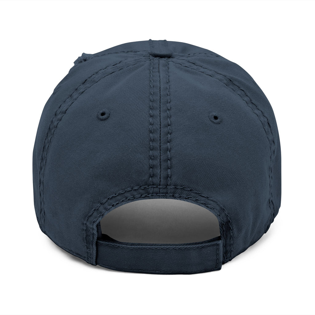 Distressed Dad Hat — "Farm Hair Don’t Care" Embroidered Cap