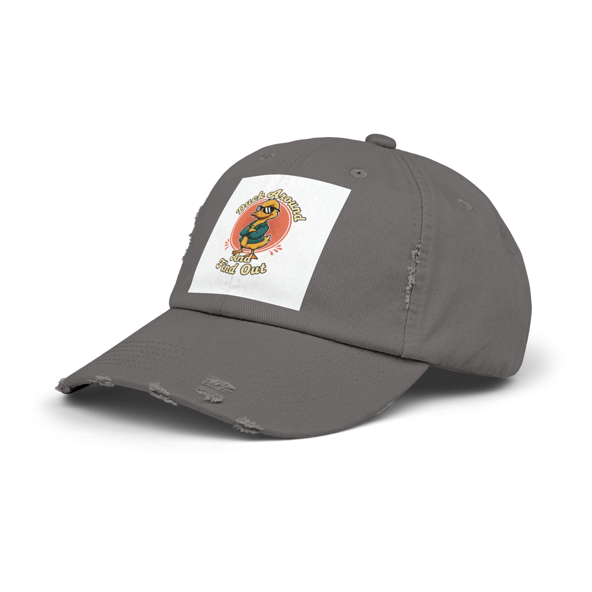 Duck Around and Find Out — Vintage Cartoon Distressed Cap