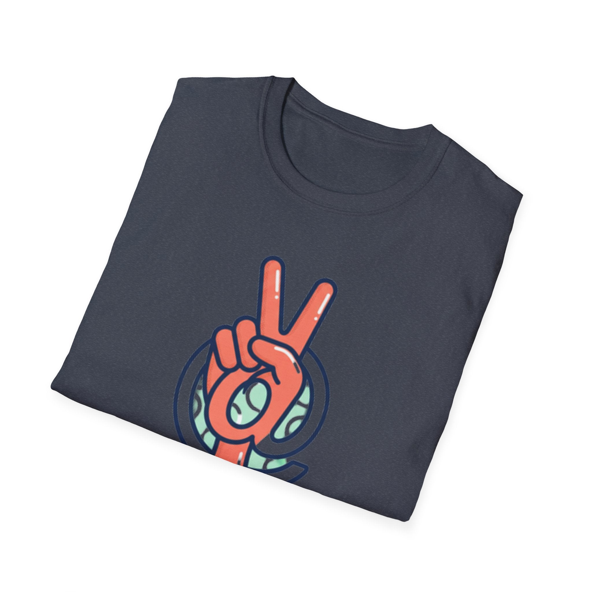 Peace Sign Hand T-Shirt | Retro Vibes, Minimal Graphic