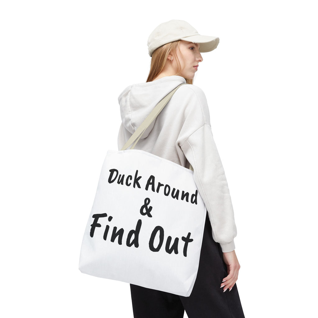 Duck Around Find Out Hoodie | Funny Phrase Pullover Sweatshirt