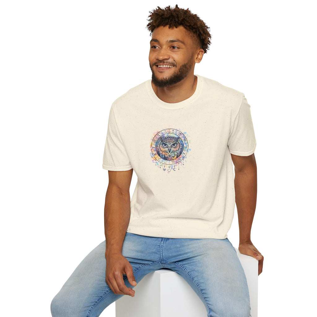 Watercolor Owl Mandala Spiritual T-Shirt Unisex