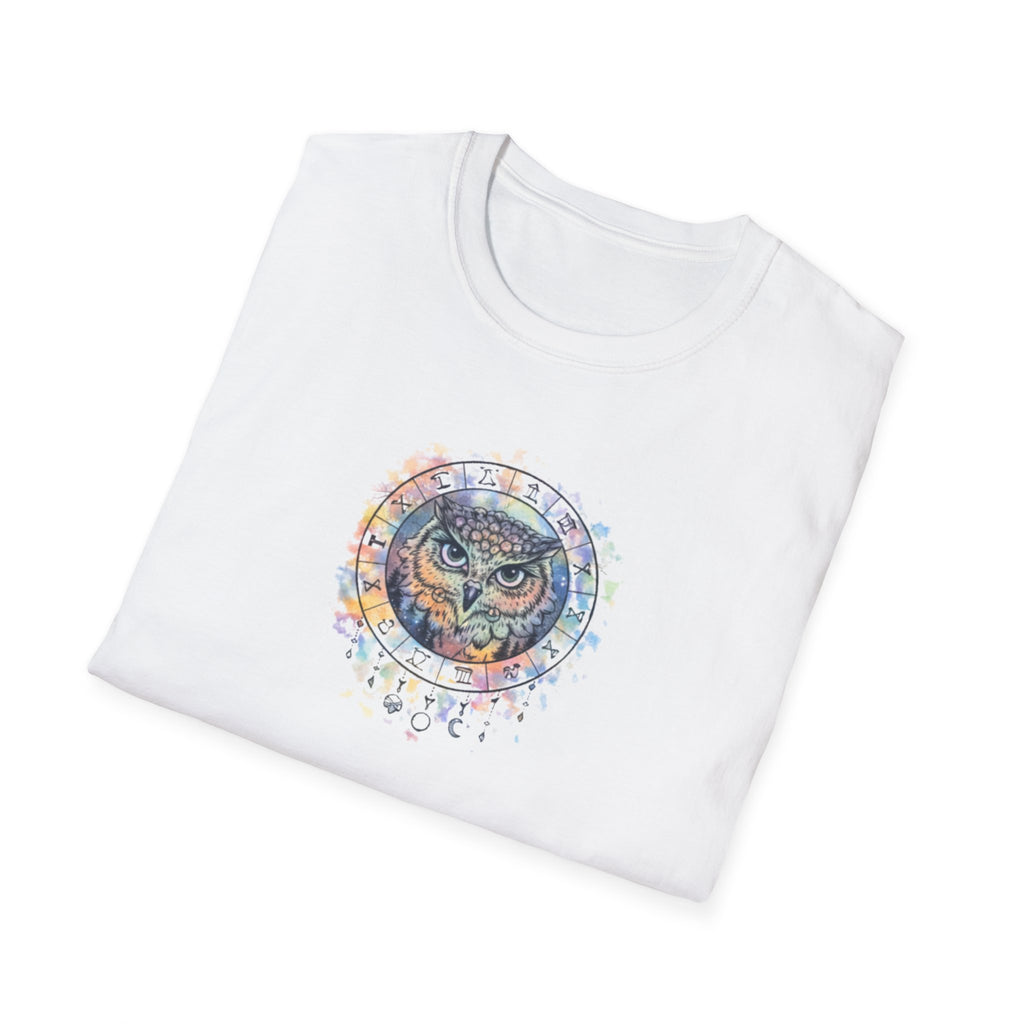 Watercolor Owl Mandala Spiritual T-Shirt Unisex