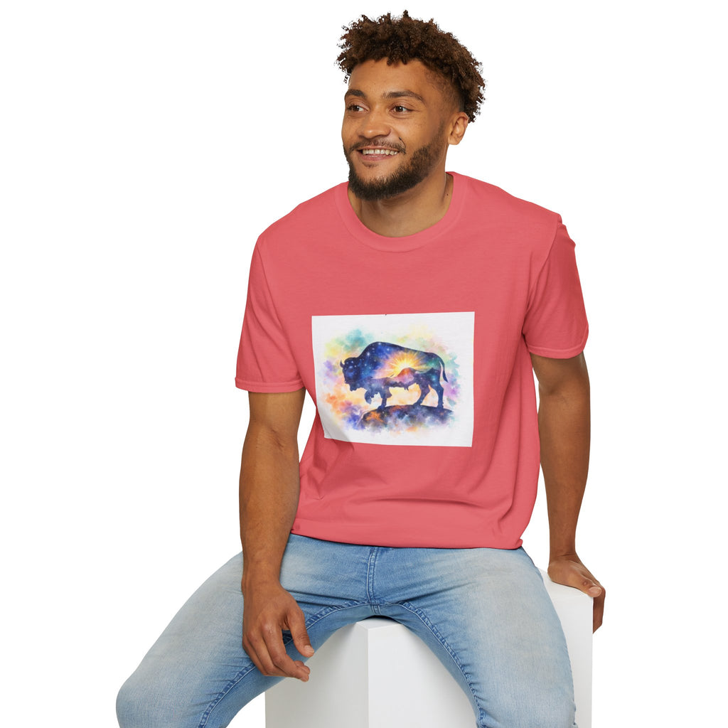 Colorful Watercolor Bison T-Shirt