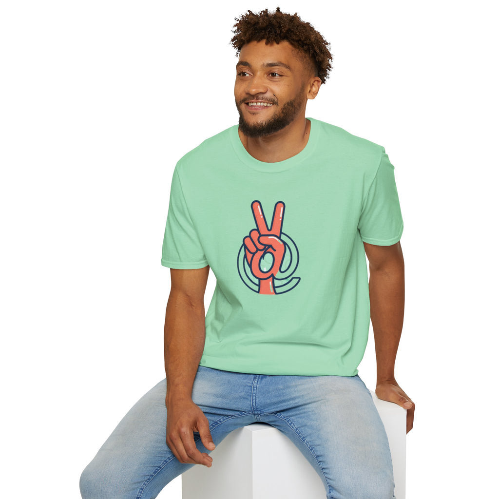 Peace Sign Hand T-Shirt | Retro Vibes, Minimal Graphic