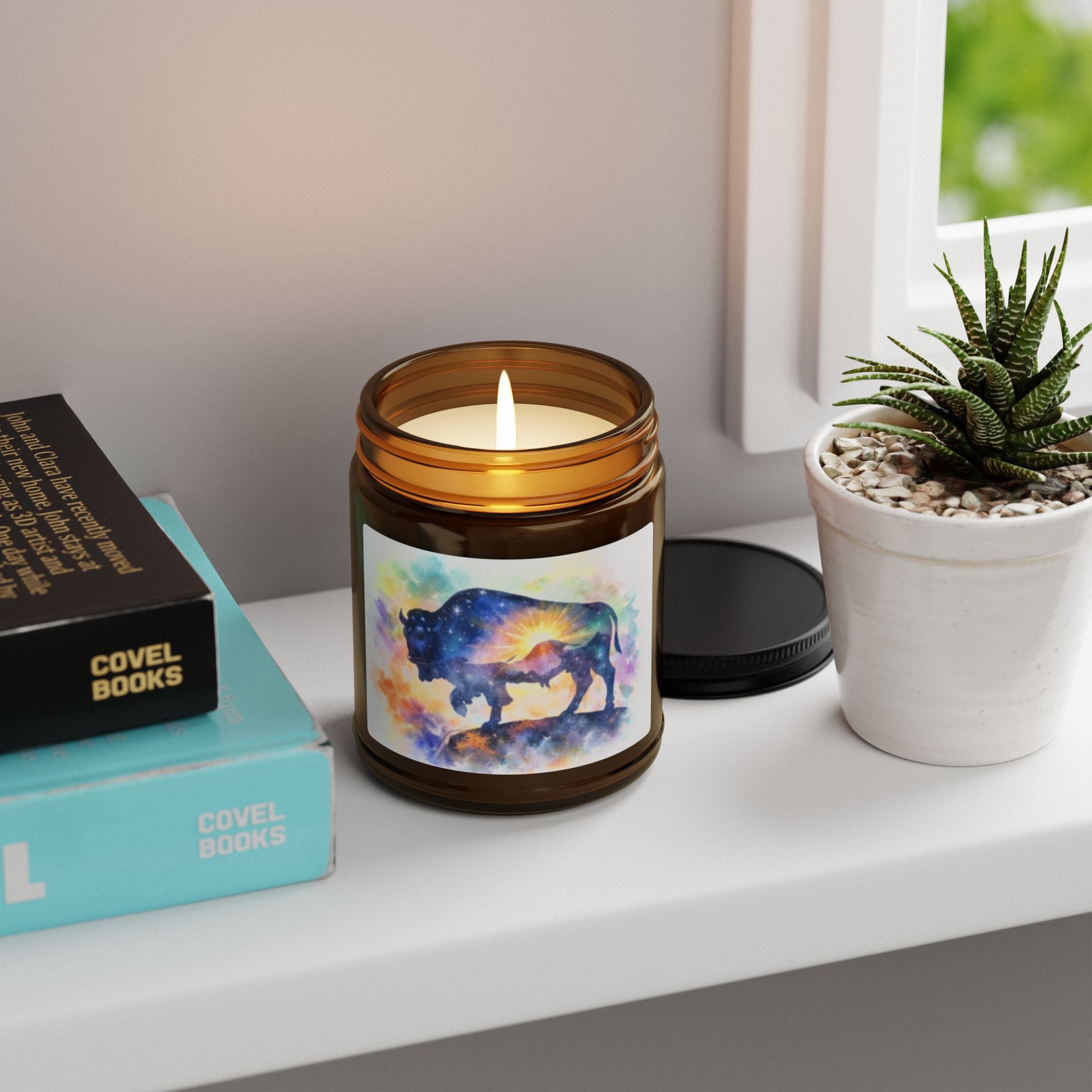 Cosmic Buffalo Candle | Amber Jar Soy Candle