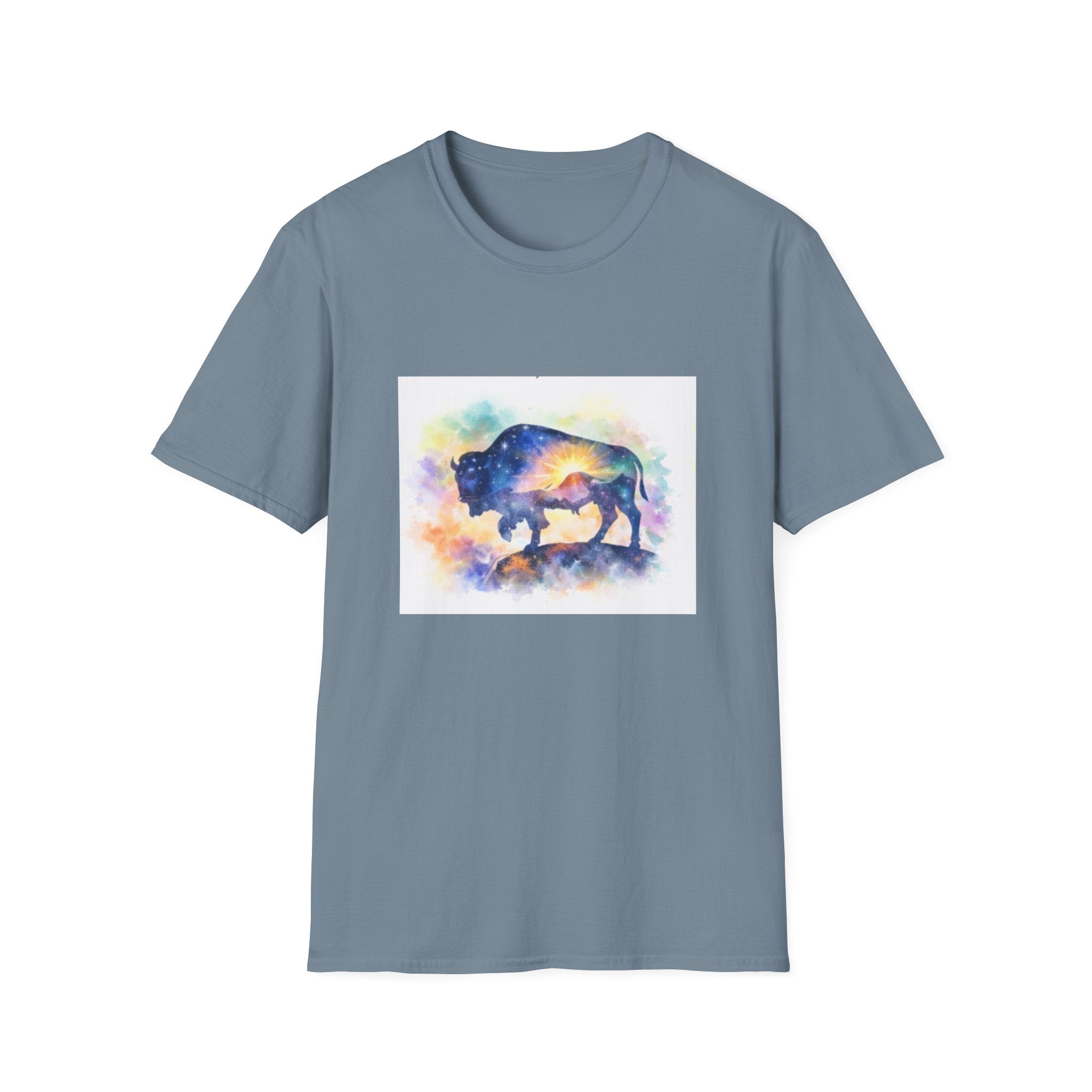 Colorful Watercolor Bison T-Shirt