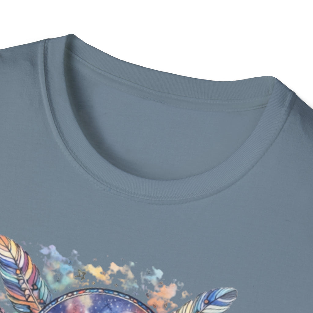 Watercolor Dreamcatcher Sunset T-Shirt — Boho Spiritual Tee