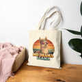 No Drama Llama Canvas Tote Bag – Vintage Retro Alpaca Shopper