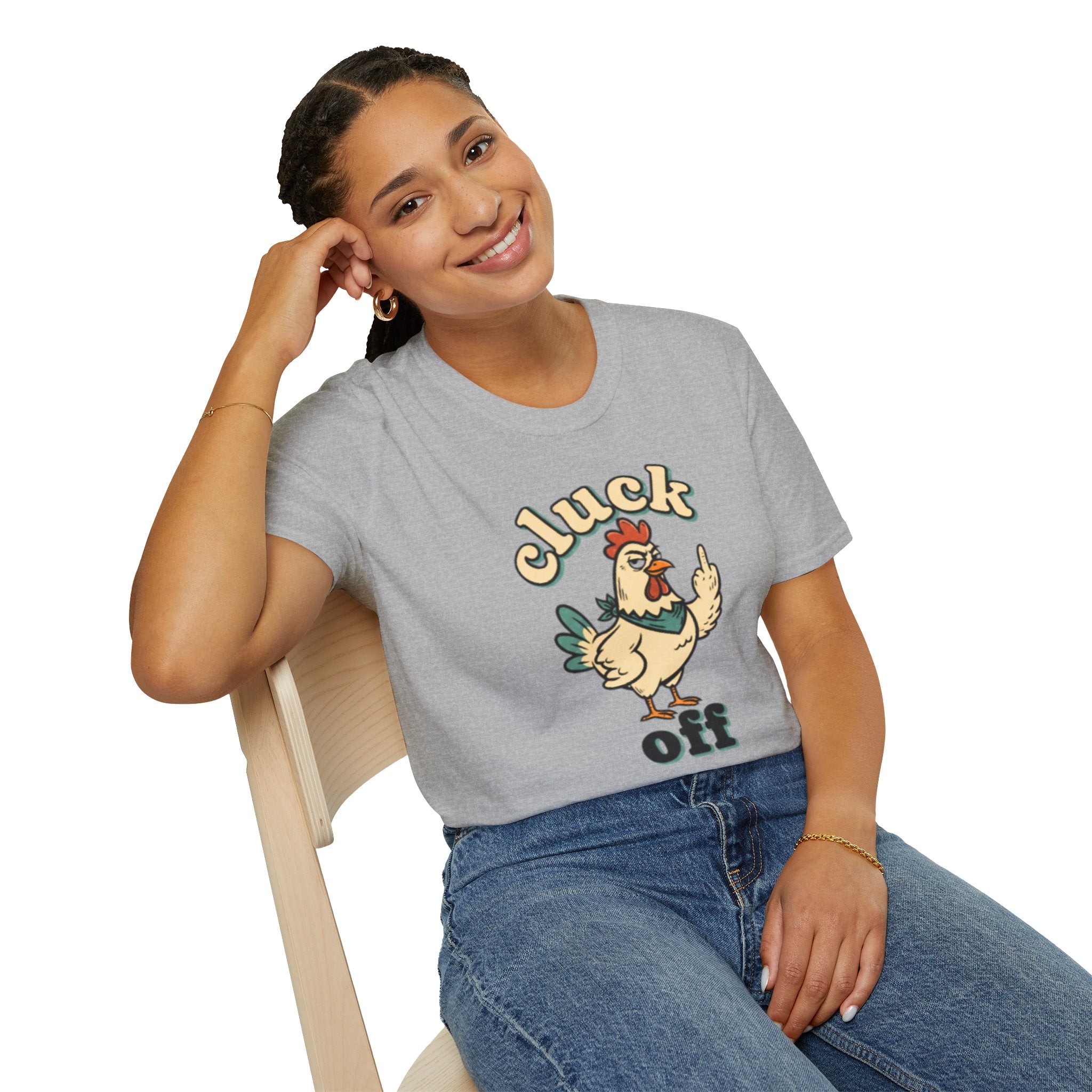 Cluck Off Chicken T-Shirt — Funny Retro Fowl Graphic Tee