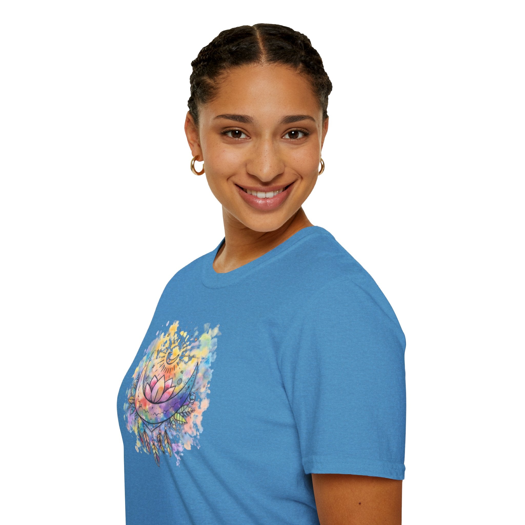 Lotus Dreamcatcher Watercolor T-Shirt — Sun & Feather Spiritual Tee