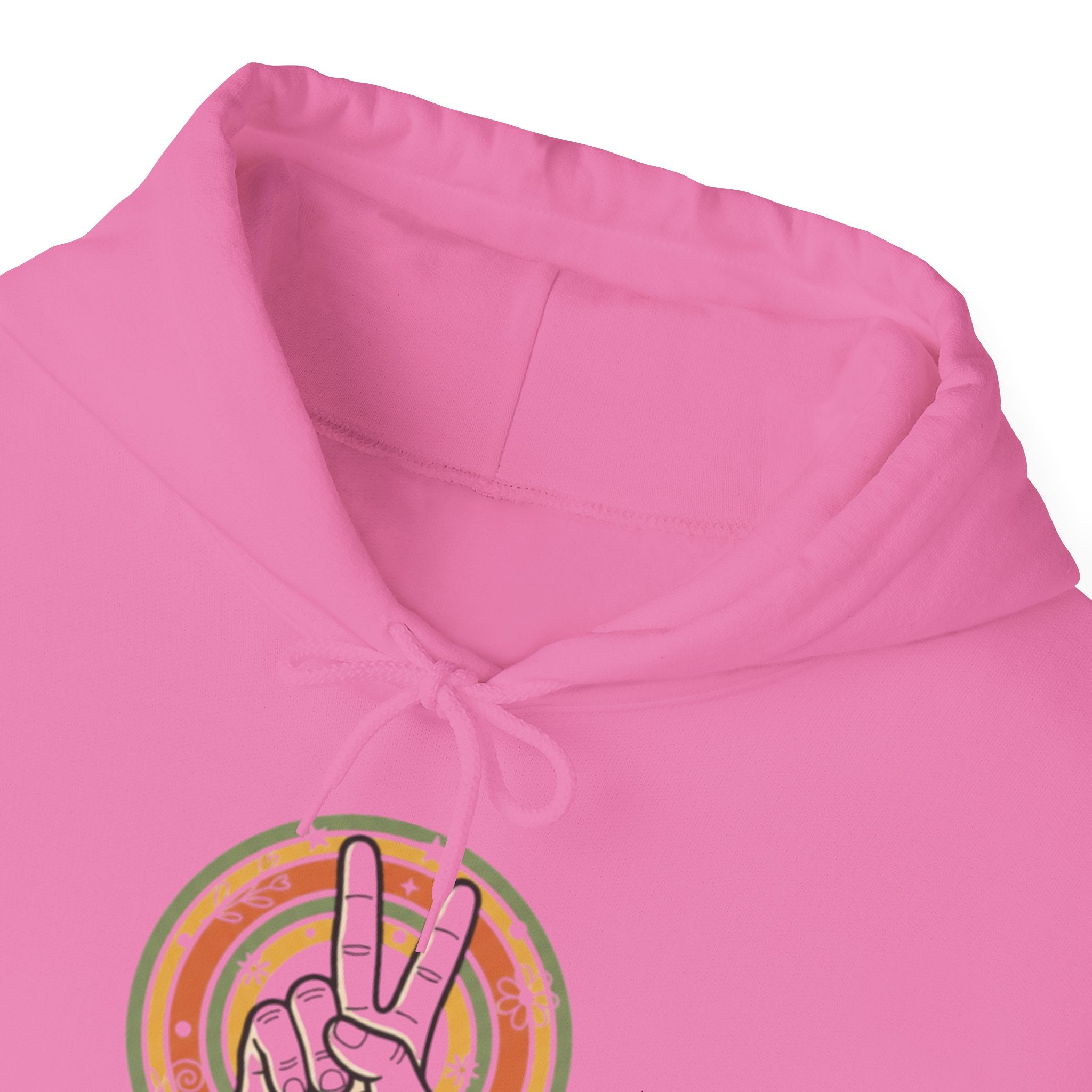 Peace Sign Hoodie — Retro Vibe Peace Hand Graphic Sweatshirt