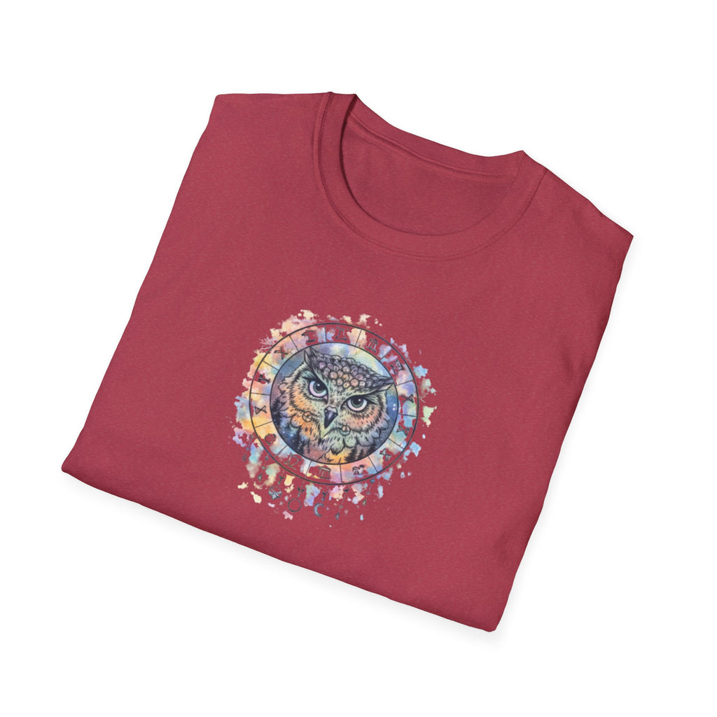 Watercolor Owl Mandala Spiritual T-Shirt Unisex