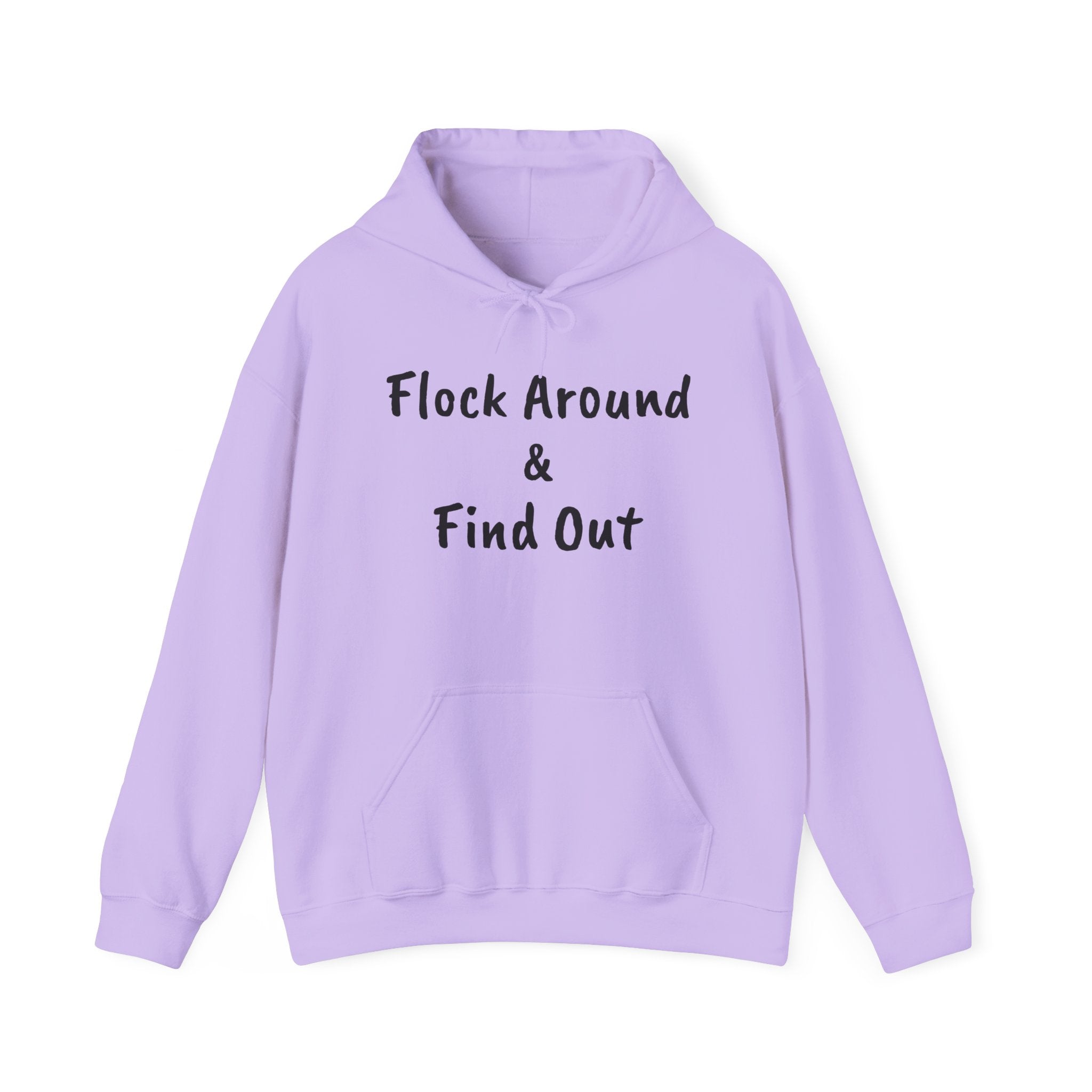 Flock Around & Find Out Hoodie | Funny Typography Pullover