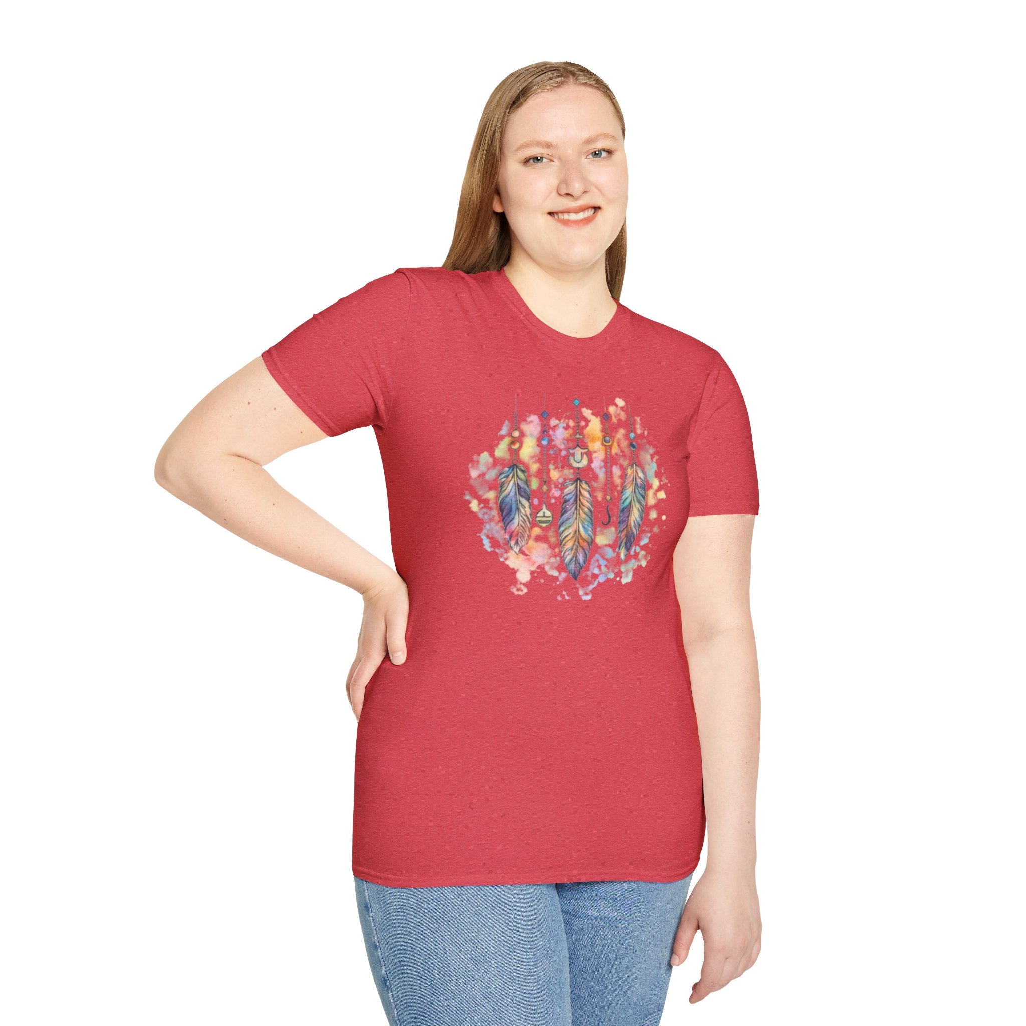 Watercolor Dreamcatcher T-Shirt — Boho Feather Graphic Tee