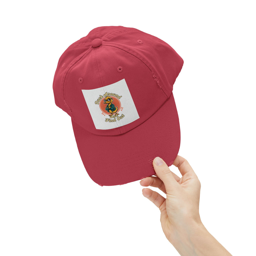 Duck Around and Find Out — Vintage Cartoon Distressed Cap