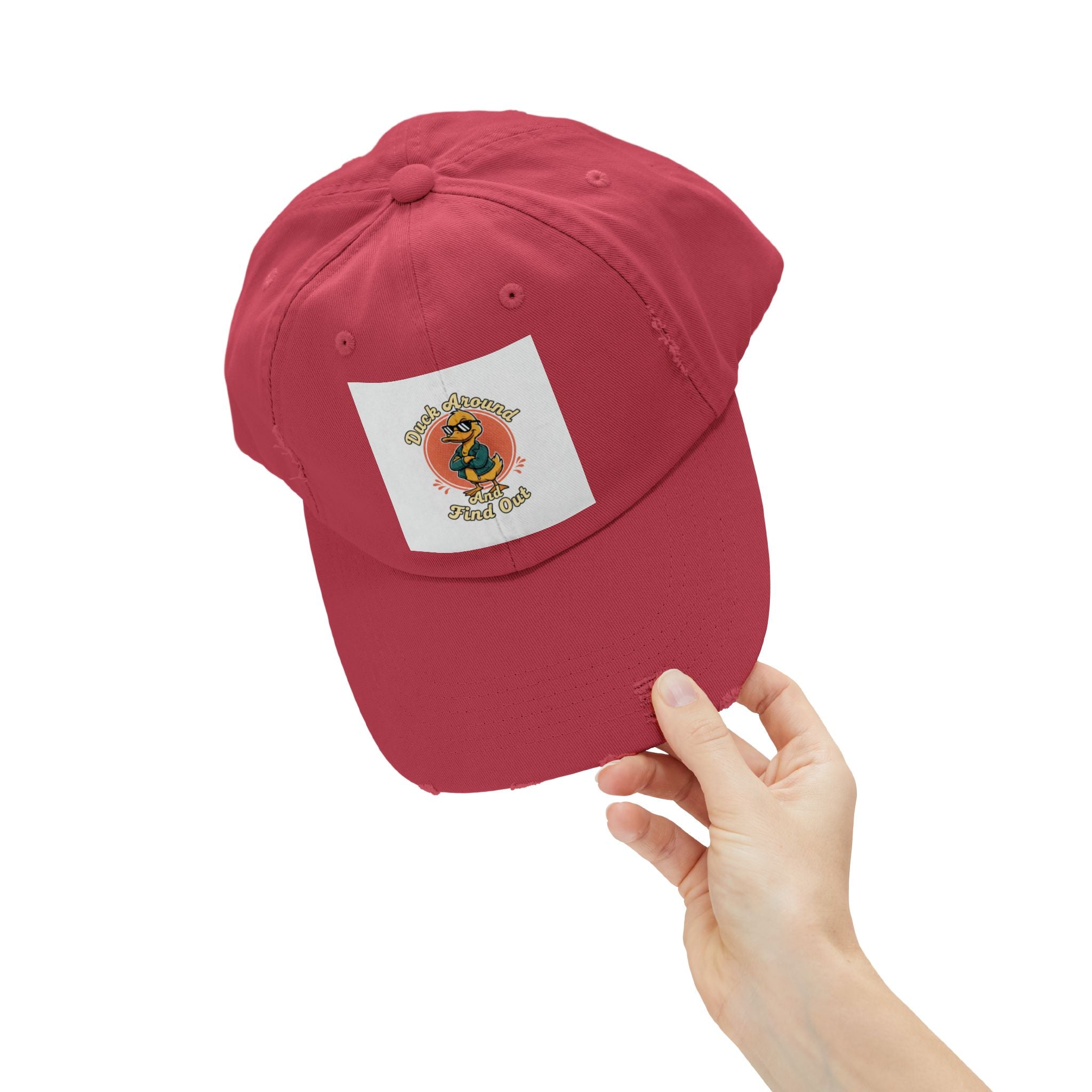 Duck Around and Find Out — Vintage Cartoon Distressed Cap