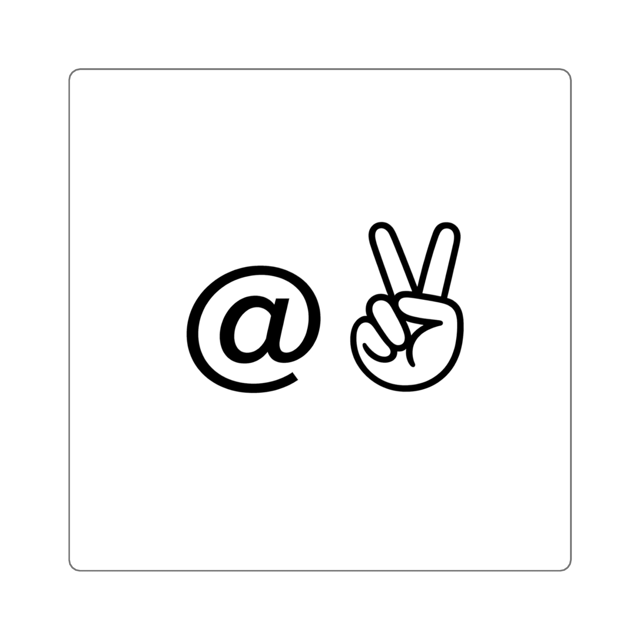 At Peace Sticker | Square sticker