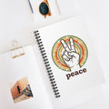 Peace Sign Spiral Notebook — Retro Vibes