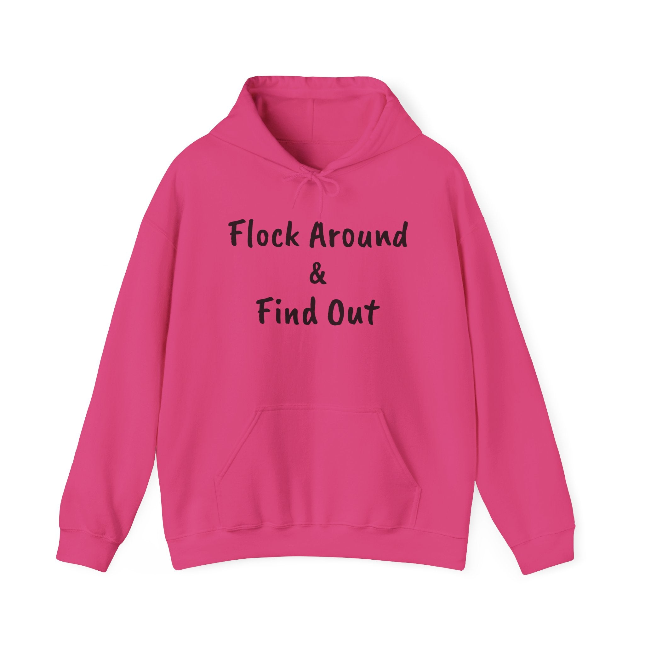 Flock Around & Find Out Hoodie | Funny Typography Pullover