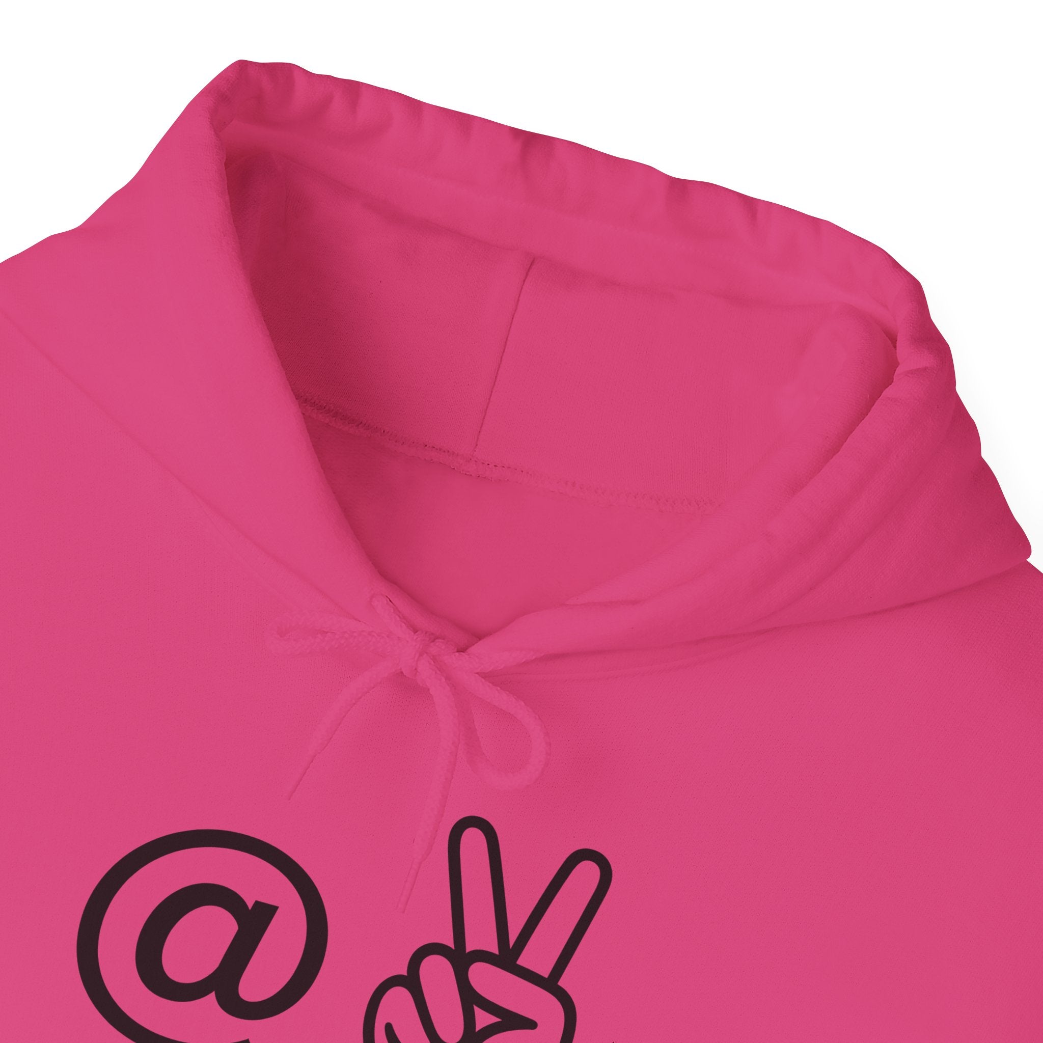 At Peace Minimal Hand Graphic Hoodie — Peaceful Vibes Unisex Hoodie