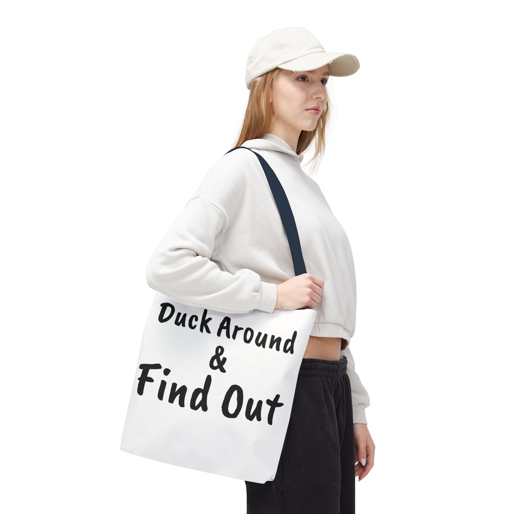 Duck Around Find Out Hoodie | Funny Phrase Pullover Sweatshirt