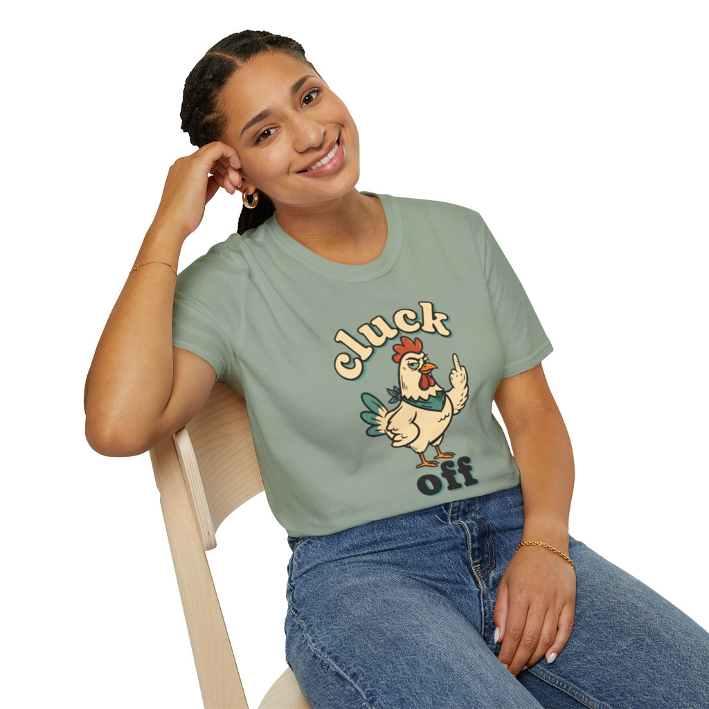 Cluck Off Chicken T-Shirt — Funny Retro Fowl Graphic Tee