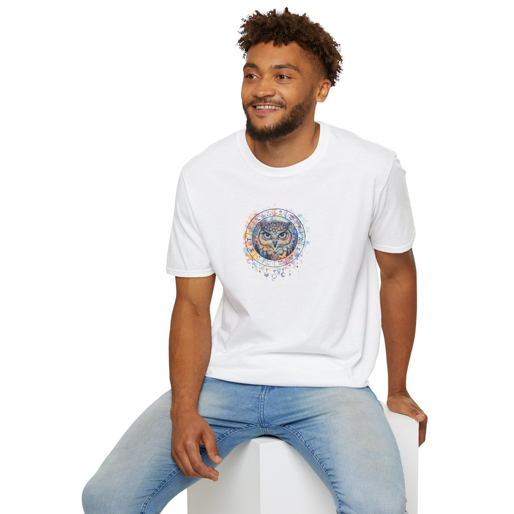 Watercolor Owl Mandala Spiritual T-Shirt Unisex