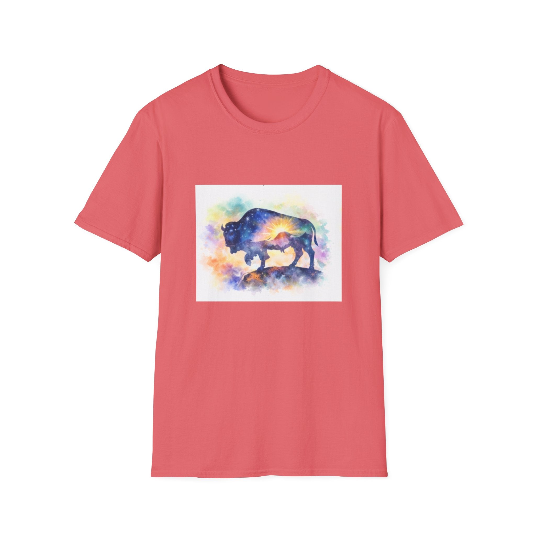 Colorful Watercolor Bison T-Shirt