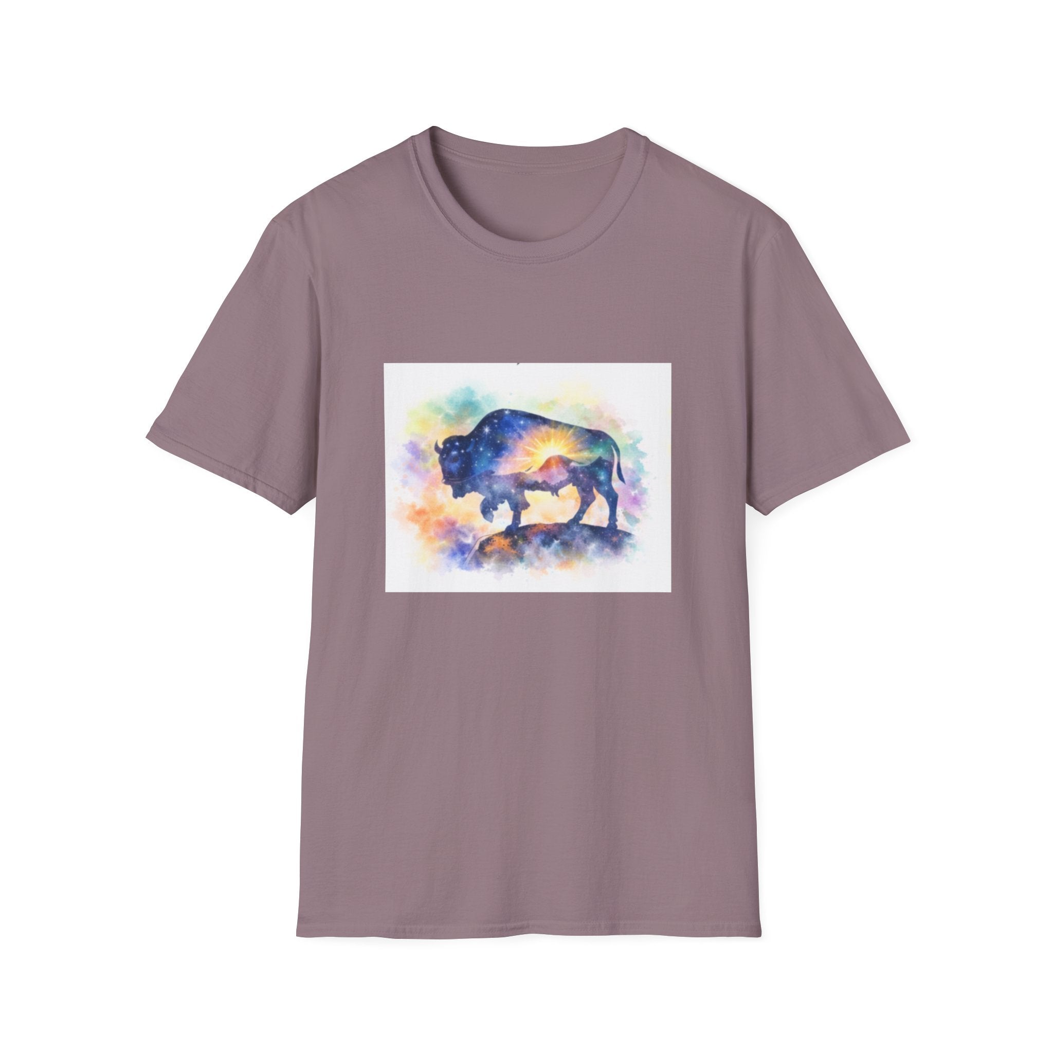 Colorful Watercolor Bison T-Shirt