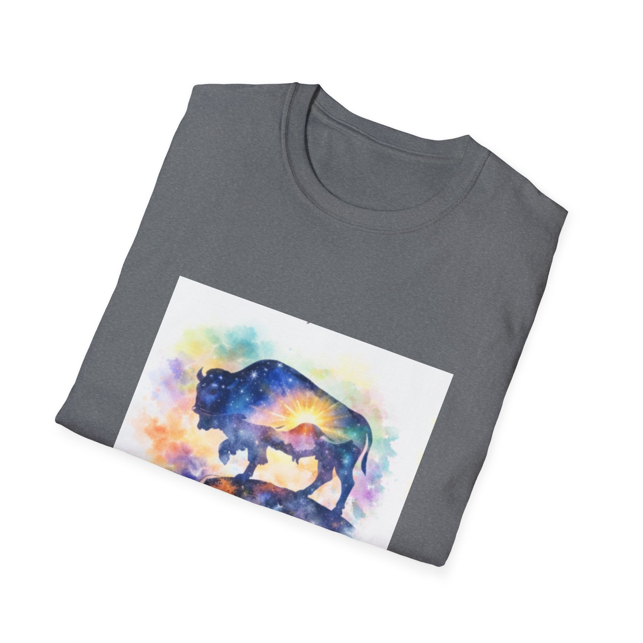 Colorful Watercolor Bison T-Shirt