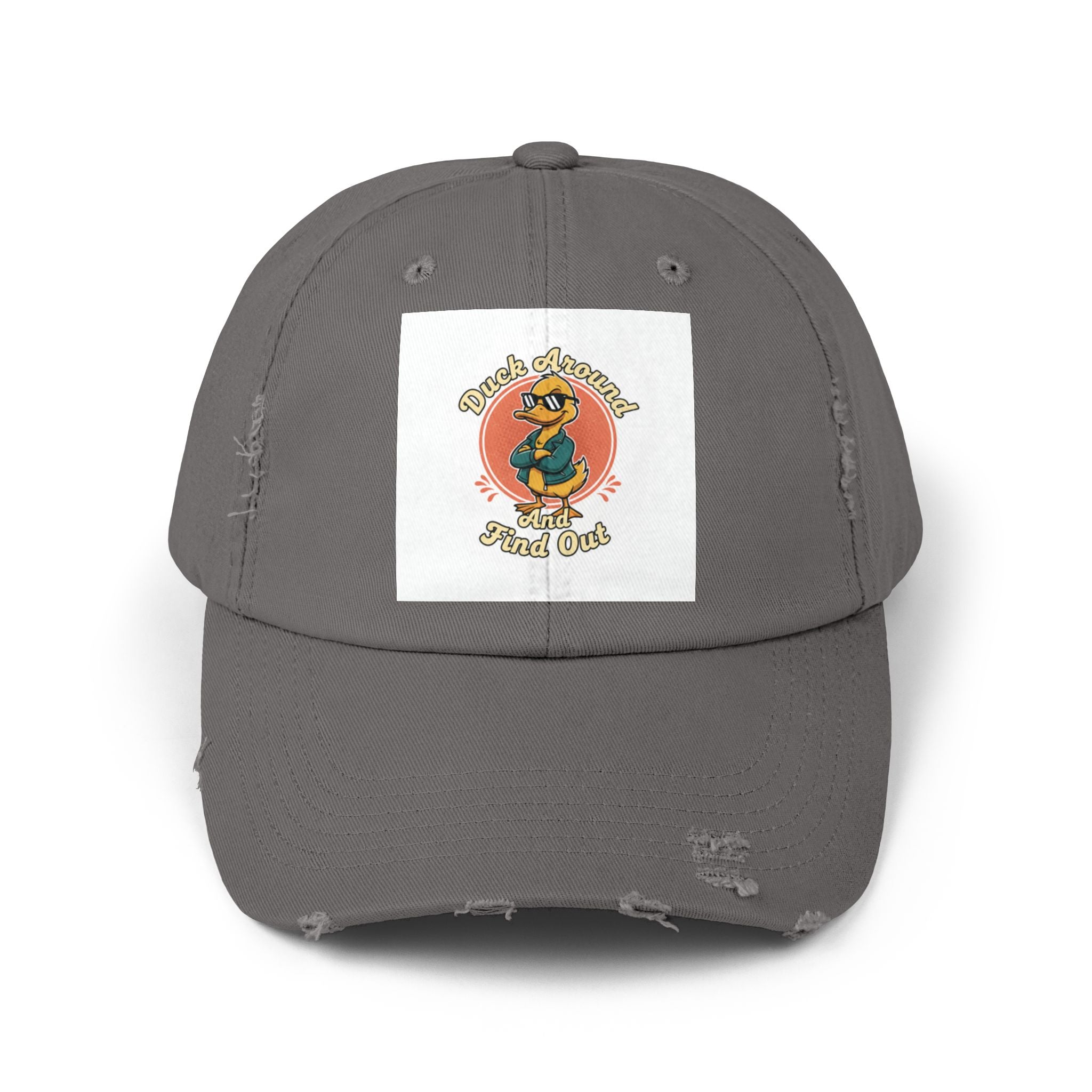 Duck Around and Find Out — Vintage Cartoon Distressed Cap