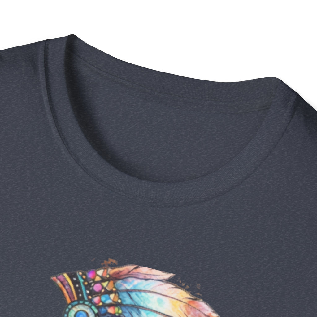 Native American Watercolor Headdress T-Shirt