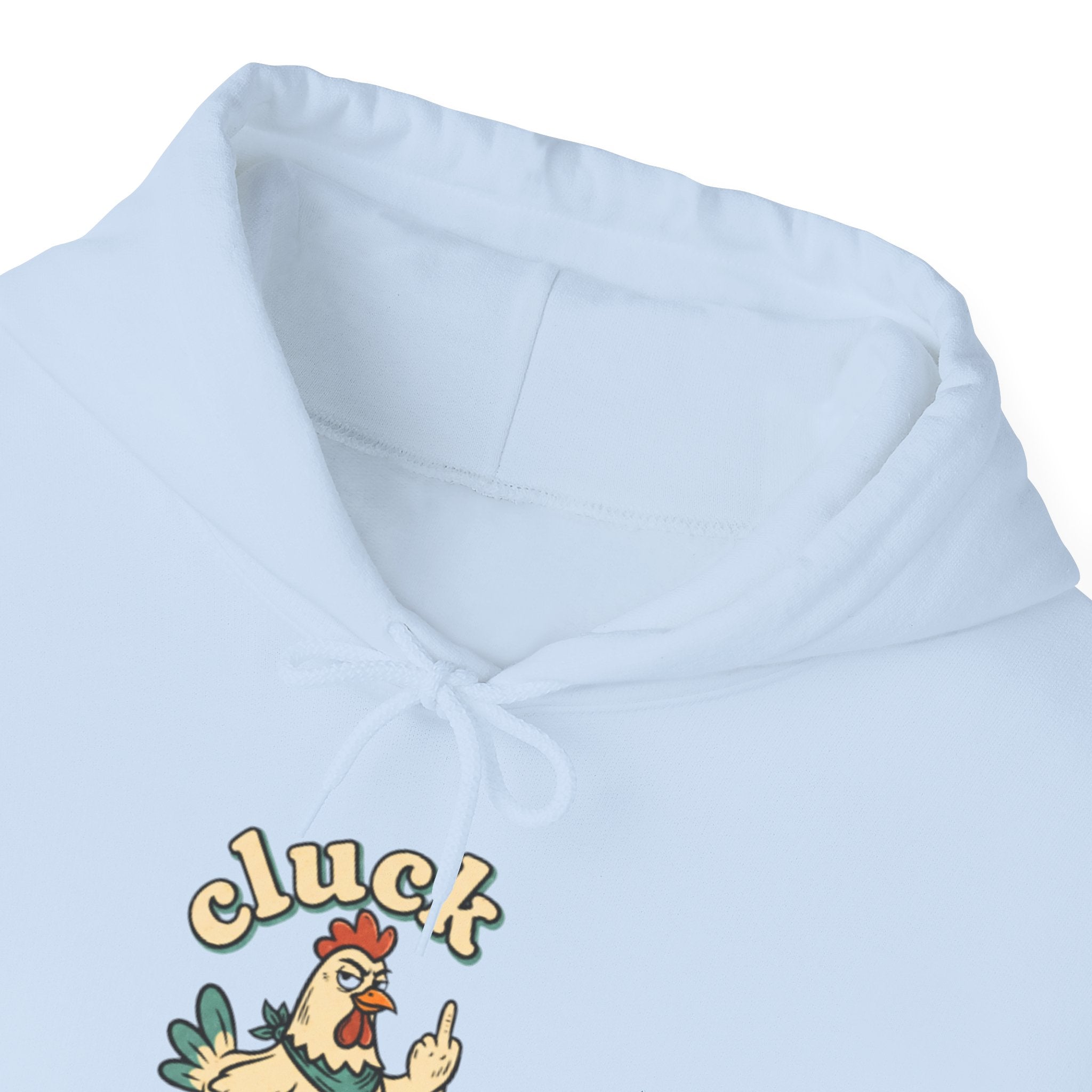 'Cluck Off' Chicken Hoodie – Funny Retro Farm Animal Pullover