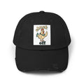 Cluck Off' Retro Rooster Distressed Hat