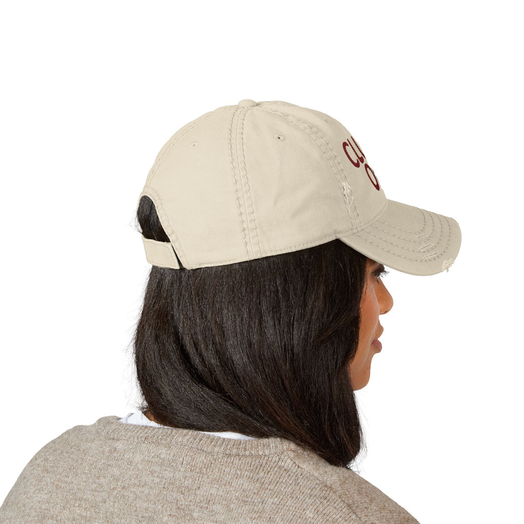 Cluck Off Distressed Dad Hat — Embroidered Trucker Cap