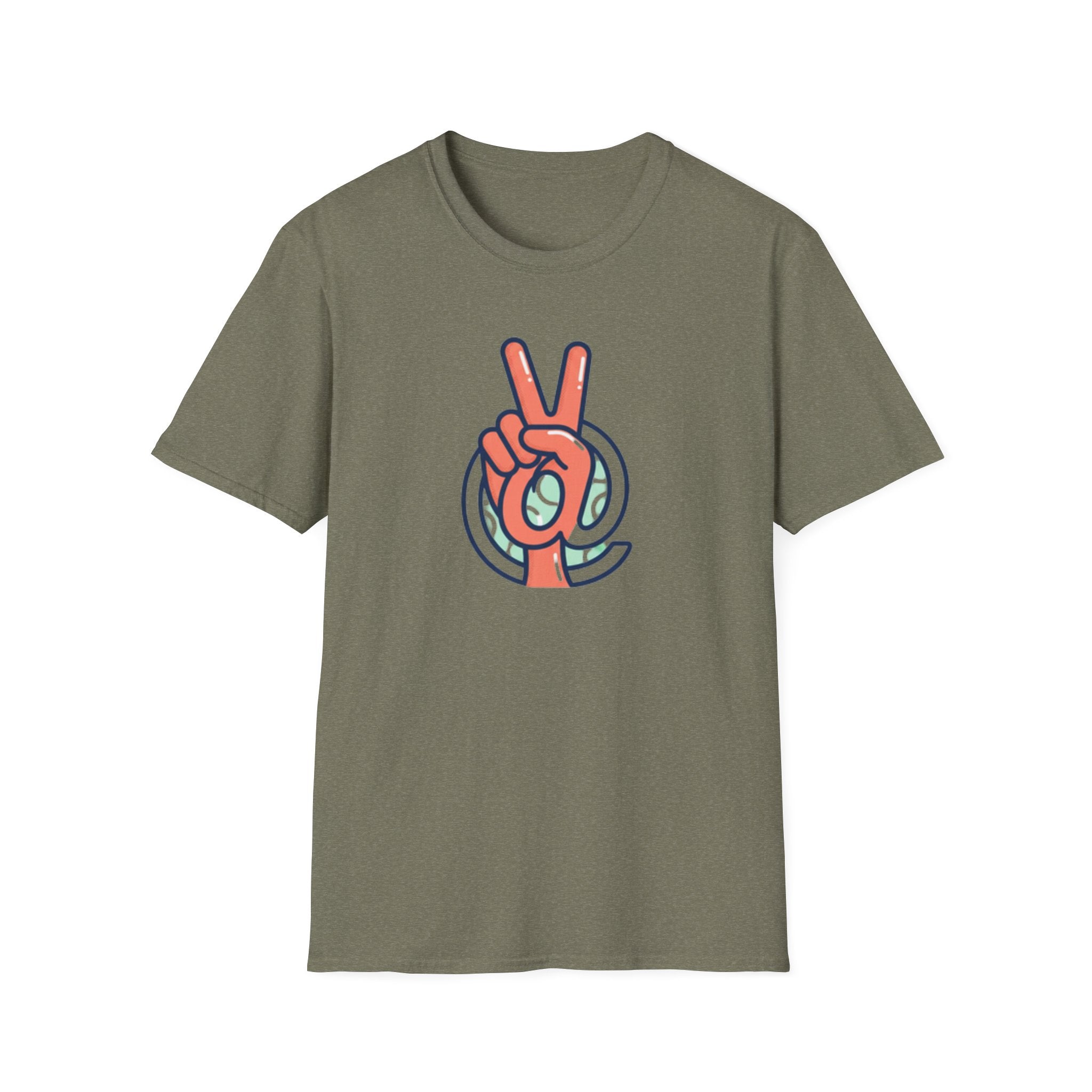 Peace Sign Hand T-Shirt | Retro Vibes, Minimal Graphic