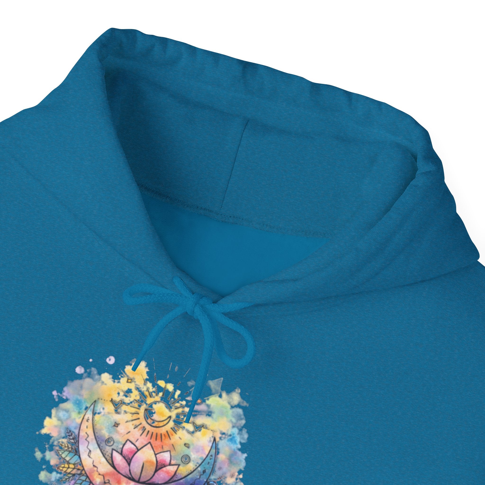 Lotus Watercolor Hoodie – Boho Spiritual Yoga Sweatshirt