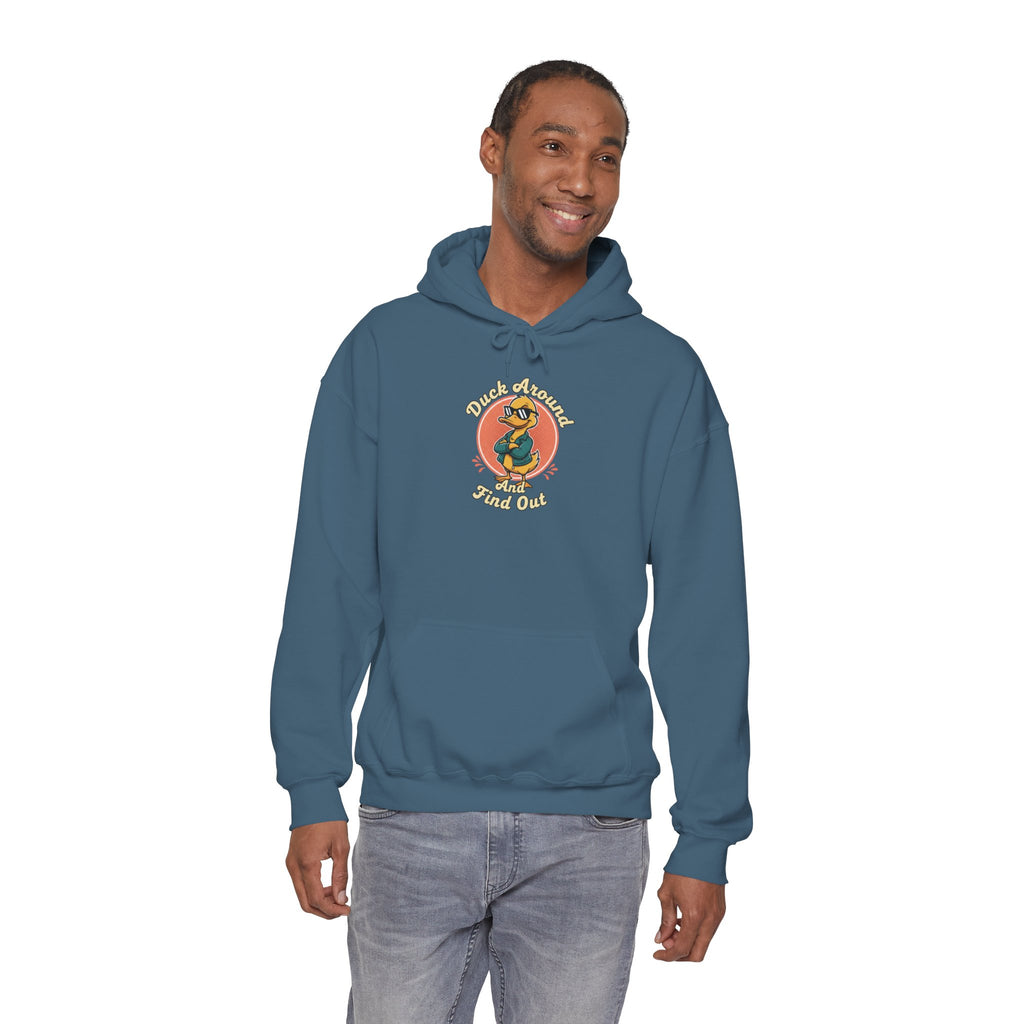 Duck Around and Find Out Hoodie — Funny Duck Graphic Hoodie