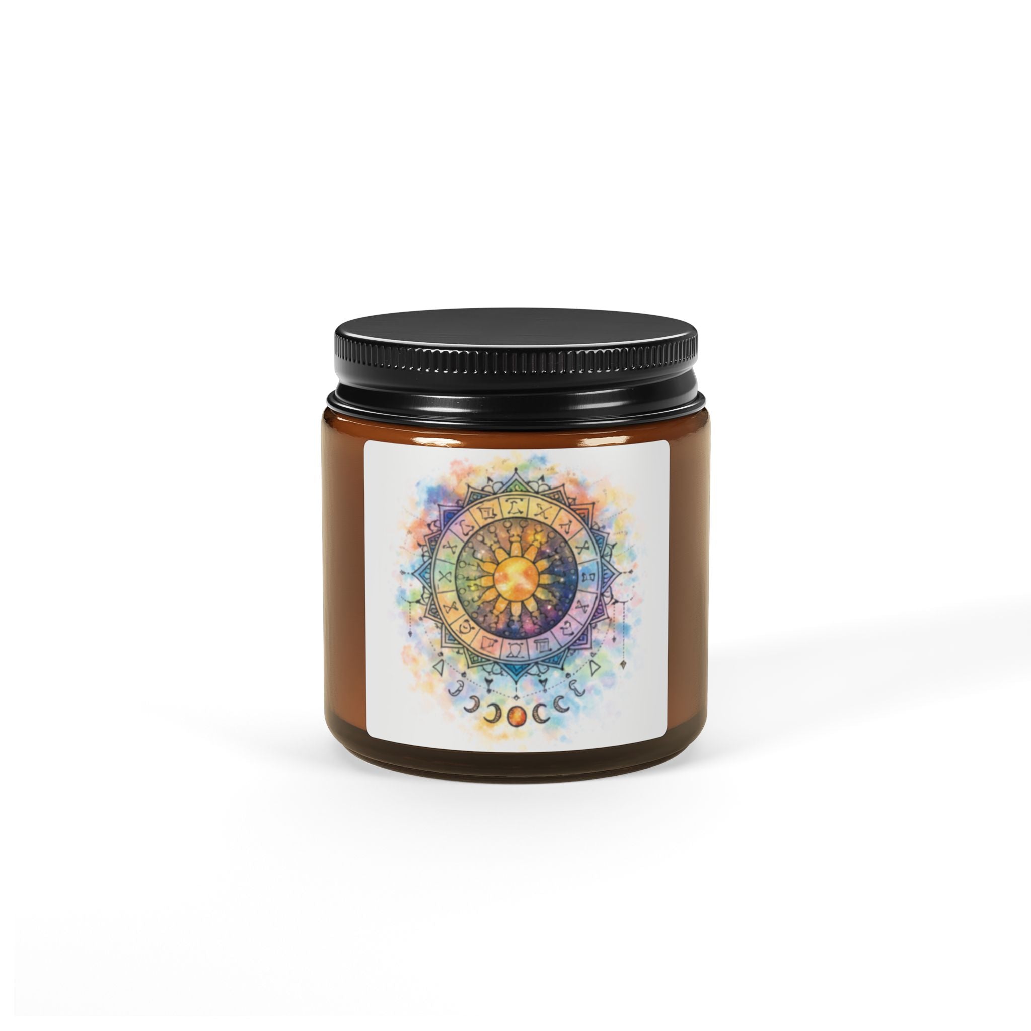 Zodiac Moon Mandala Soy Scented Candle (Multiple Sizes)