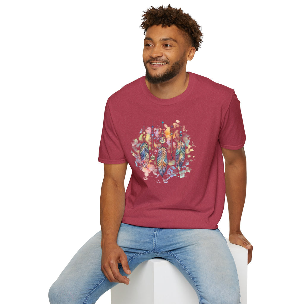 Watercolor Dreamcatcher T-Shirt — Boho Feather Graphic Tee