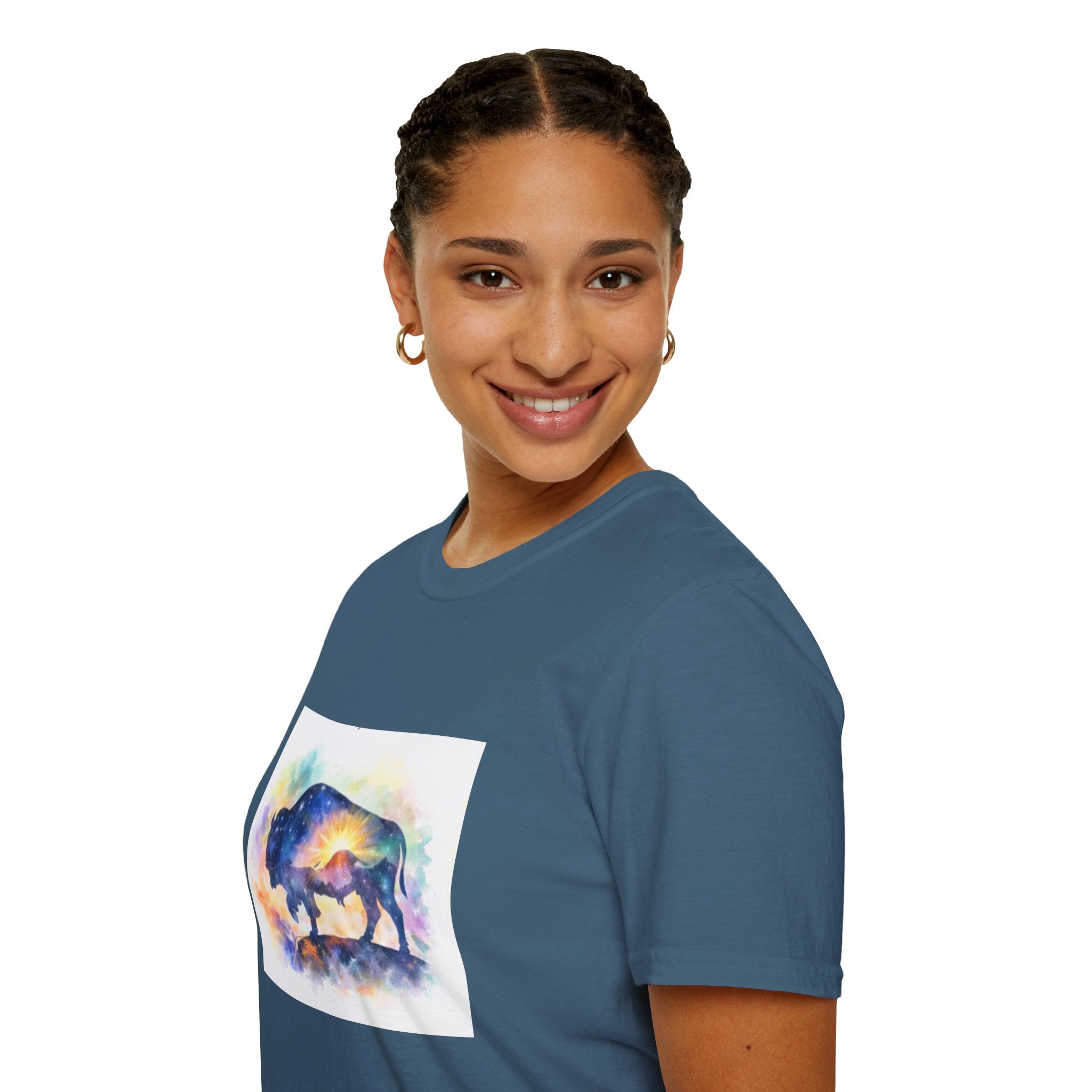 Colorful Watercolor Bison T-Shirt