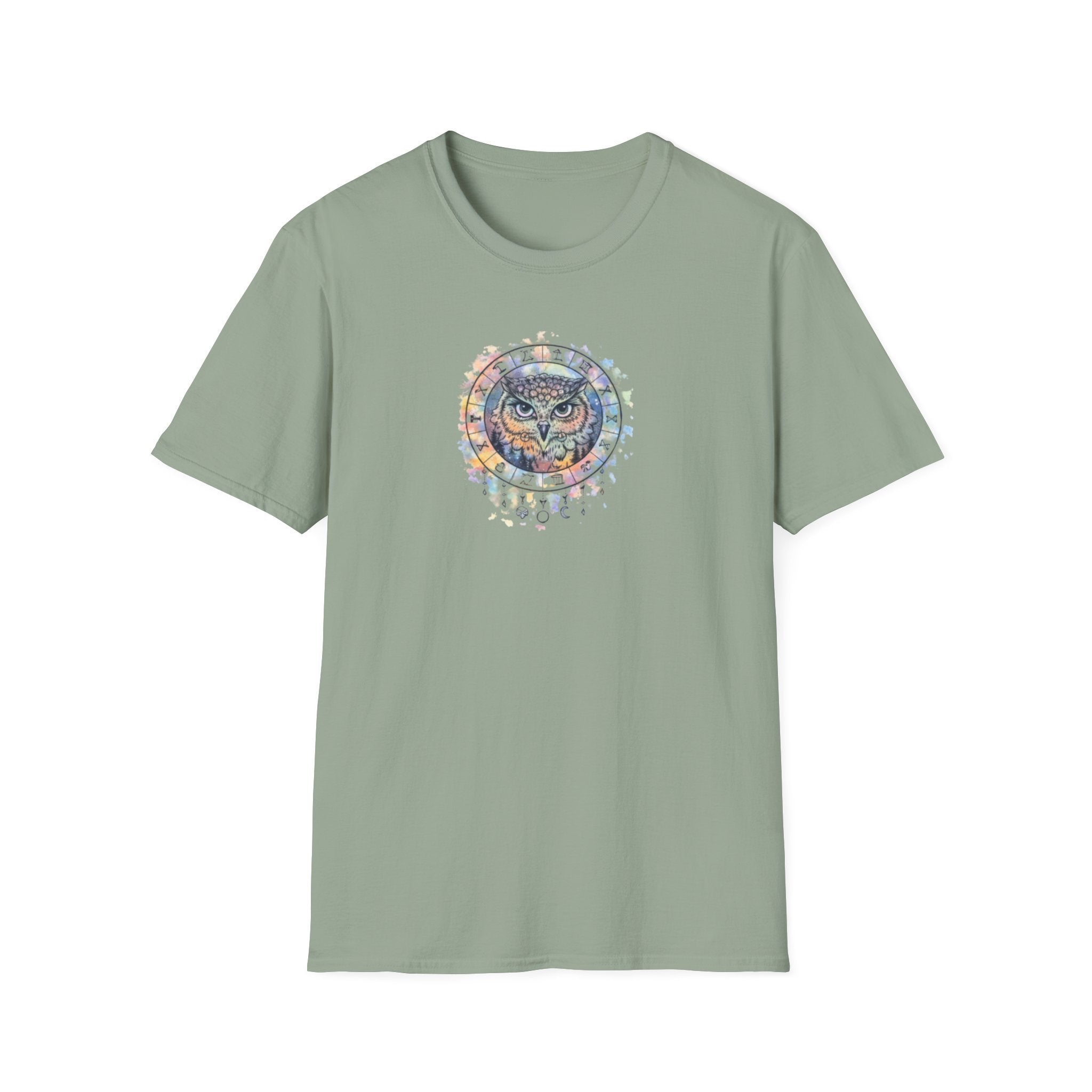 Watercolor Owl Mandala Spiritual T-Shirt Unisex