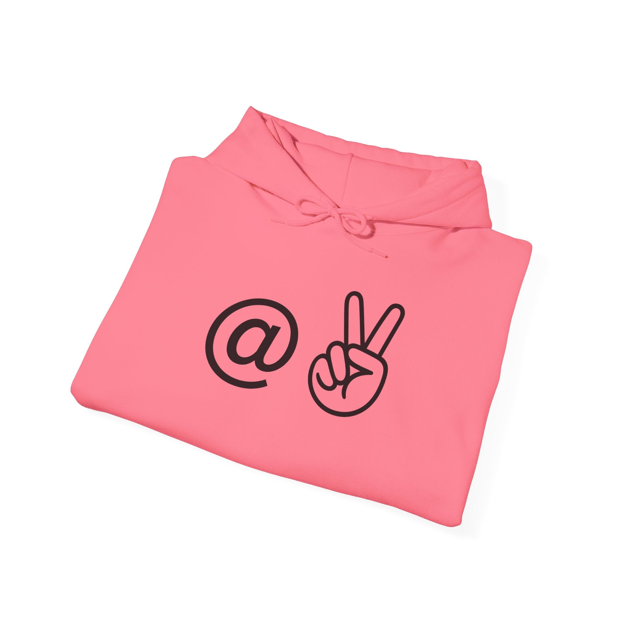 At Peace Minimal Hand Graphic Hoodie — Peaceful Vibes Unisex Hoodie